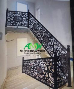 cast iron stair railing - ISR-009