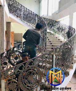 cast iron stair railing - ISR-007