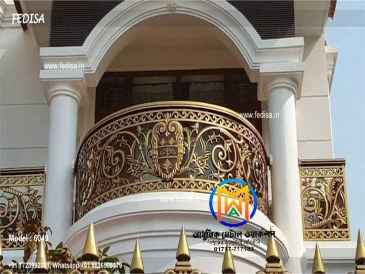Cast Iron Balcony Railing Grill – Model No: 048