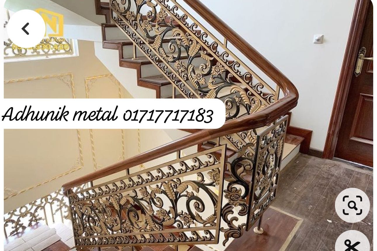 cast iron stair railing - ISR-054