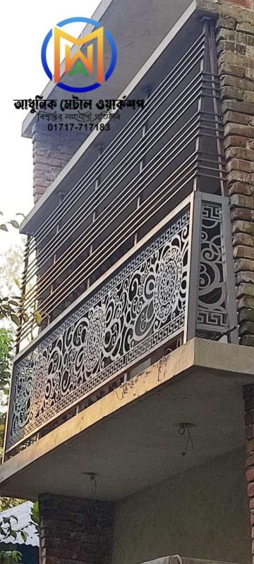 Cast Iron Balcony Railing Grill – Model No: 066