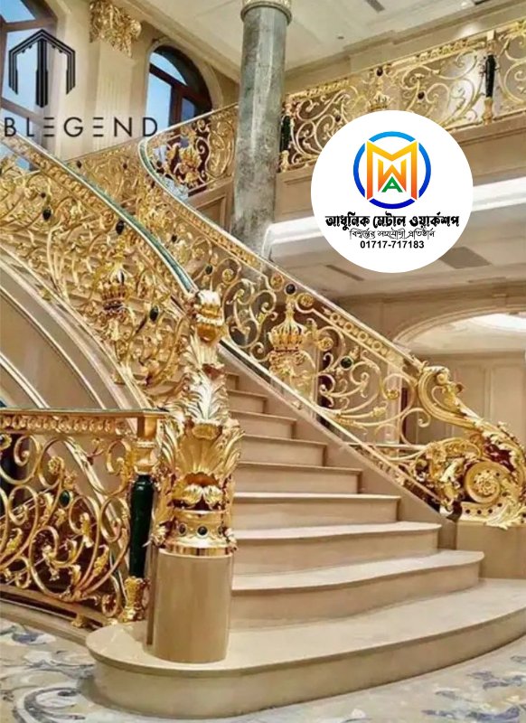 cast iron stair railing - ISR-057