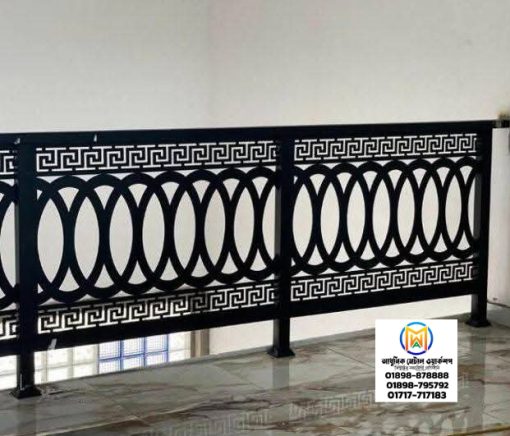 Laser-Cut MS Balcony Railing Design - 018 – Adhunik Metal Works