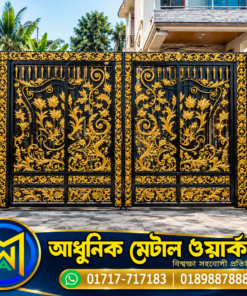 Luxury Cast Iron Boundary Main Gate Design – Model #0063