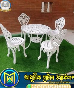 Cast Iron Garden Table Set Bangladesh Luxury Outdoor Metal Furniture
