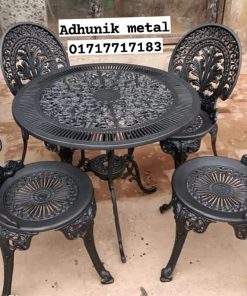 Cast Iron Garden Table Set Bangladesh Luxury Outdoor Metal Furniture